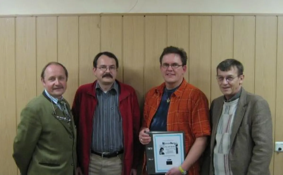 Der neue Vorstand des Kreisverbands. Von links: Jaroslav Curlisca, Georg Weiß, Karl Lachner, Hans Eberle.