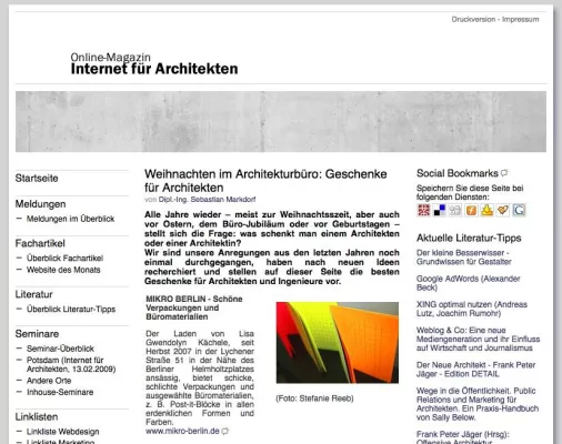 Bild: Weihnachten im Architekturbüro - Geschenk-Tipps für Architekten und Planer