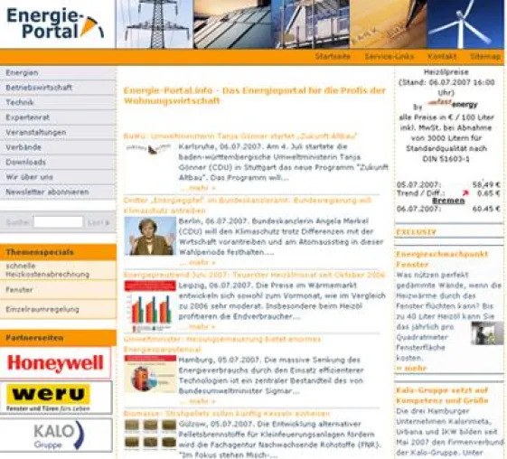 Energieportal.info steigert visits um 50 Prozent Bild: Energieportal.info steigert visits um 50 Prozent