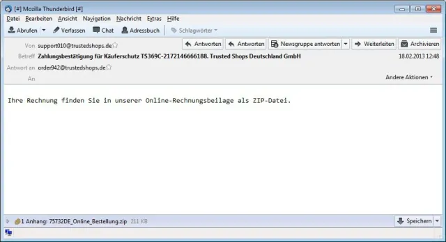 Bild: Malware-Angriffe per E-Mail gegen Nutzer von Online-Shops