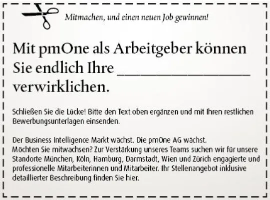 Mitmachen, und einen neuen Job gewinnen Bild: Mitmachen, und einen neuen Job gewinnen