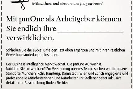 Bild: Mitmachen, und einen neuen Job gewinnen
