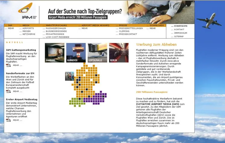 Initiative Airport Media schafft Transparenz mit neuem Webauftritt Bild: Initiative Airport Media schafft Transparenz mit neuem Webauftritt