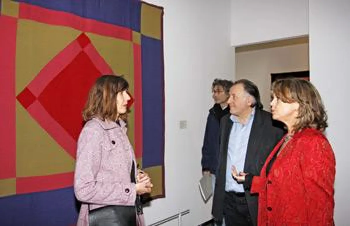artports.com im Gespräch mit der Sammlerin Maria Schlumberger und dem Vorstand des ZKM, Prof. Peter Weibel (Foto: ONUK)