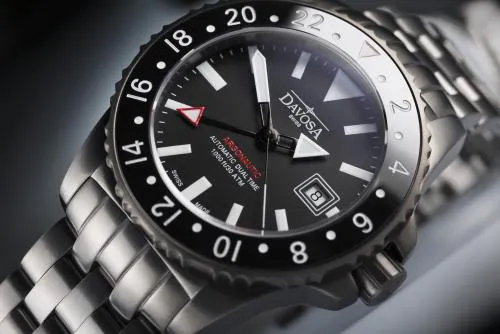 Bild: Vielfliegende Taucheruhr - Schweizer Automatik mit GMT-Funktion DAVOSA Argonautic Dual Time