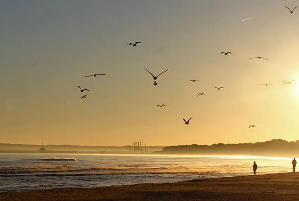 Septembermorgen in Swinemünde. Foto: Volkmar Bernhard