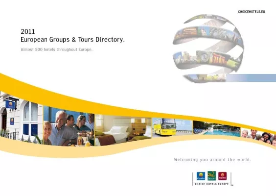 Bild: Choice Hotels Europe™ präsentiert für 2011 erstmalig eine europaweite Gruppenbroschüre