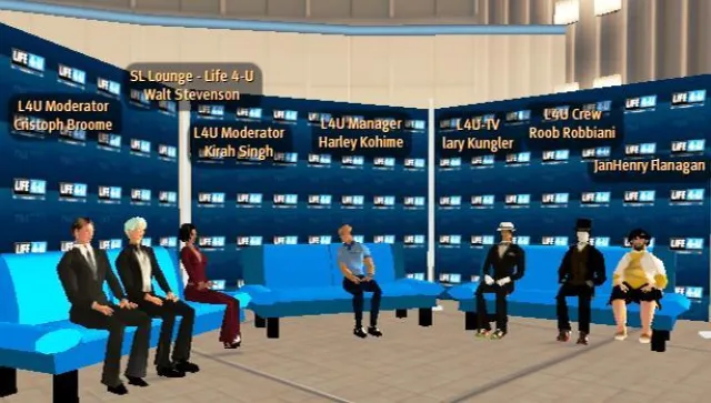 Bild: Virtuelle TV-Reporter im Second Life unterwegs
