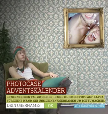 Bild: Vorweihnachtliches Photocase - Mit der Weihnachtsfee täglich Schönes für die Wand gewinnen