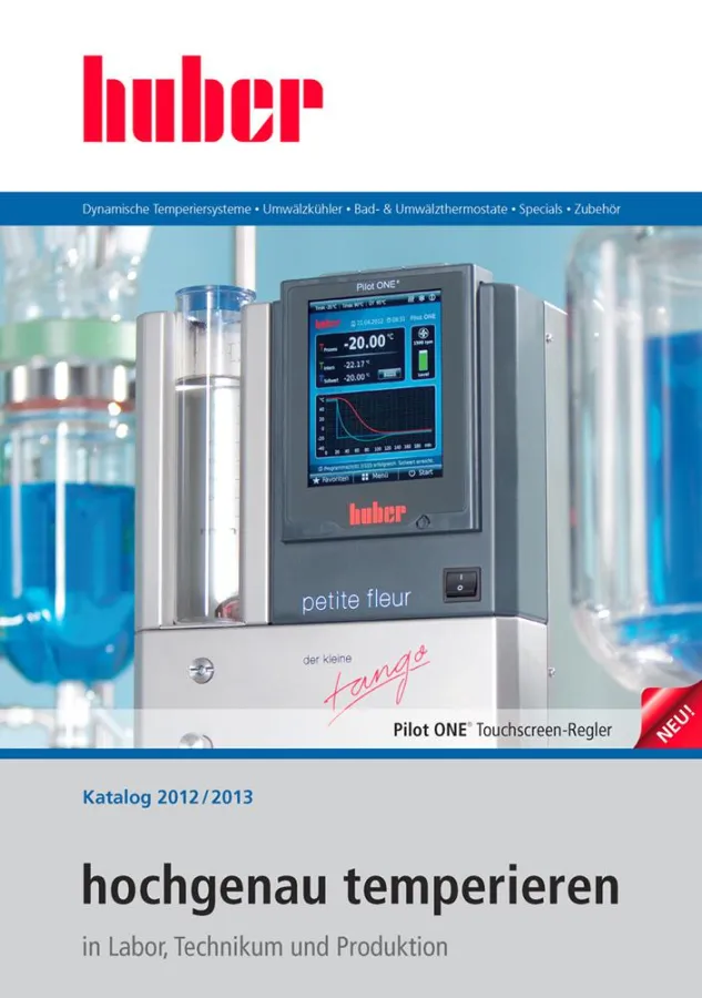 Der neue Katalog von Huber Kältemaschinenbau zeigt hochgenaue Temperierlösungen