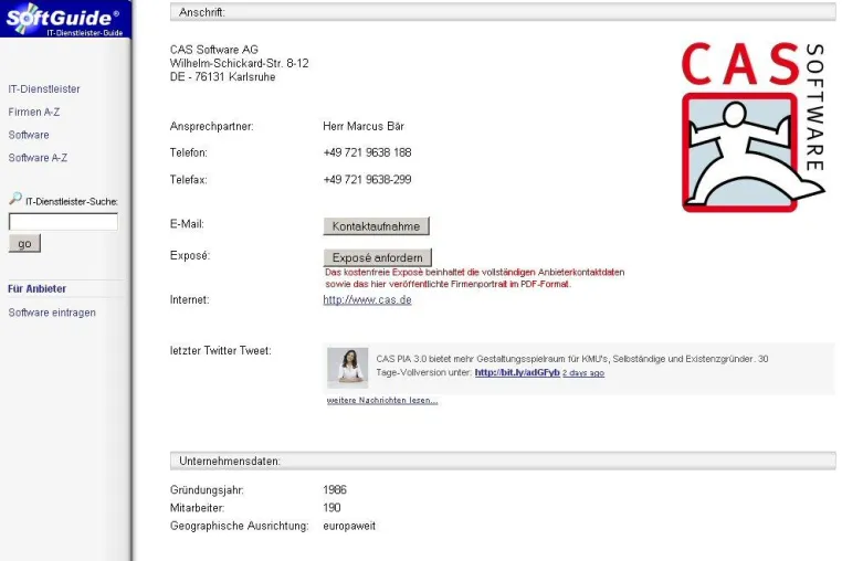 Softwarehäuser twittern auch bei SoftGuide Bild: Softwarehäuser twittern auch bei SoftGuide