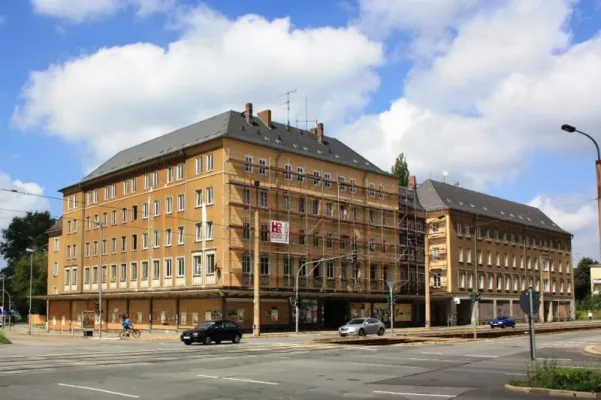 Bild: Halbzeit bei der Sanierung Reitbahnstraße/Bernsbachplatz in Chemnitz