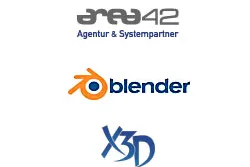 Bild: area42 verknüpft 3D-Software Blender und den Web3D-Standard X3D