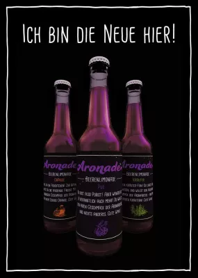 Bild: Die neue Kult Limonade von Aronia Original: Aronade erfrischt jetzt die Bio Limonadenszene