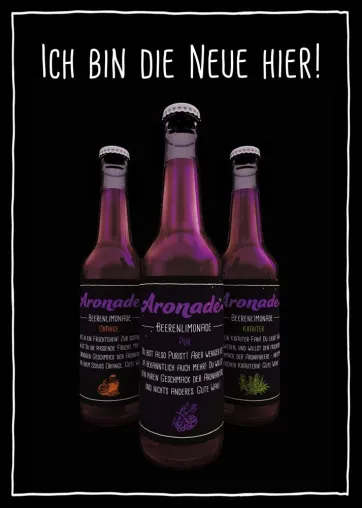 Bild: Die neue Kult Limonade von Aronia Original: Aronade erfrischt jetzt die Bio Limonadenszene