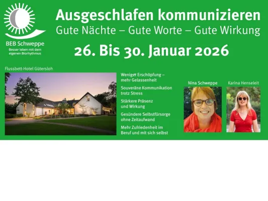 Bild: Wie Schlaf die Kommunikation stärkt -   einzigartiges Seminar feiert Premiere