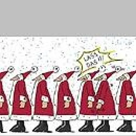 Bild: Cartoon-Heimspiel für Birte Strohmayer - CartoonKomplott beim Benrather Adventsmarkt