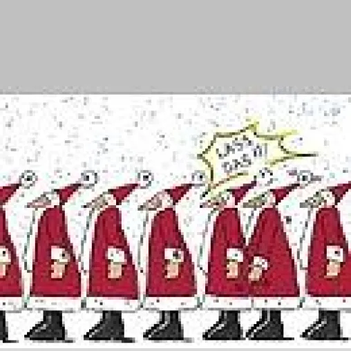 Bild: Cartoon-Heimspiel für Birte Strohmayer - CartoonKomplott beim Benrather Adventsmarkt