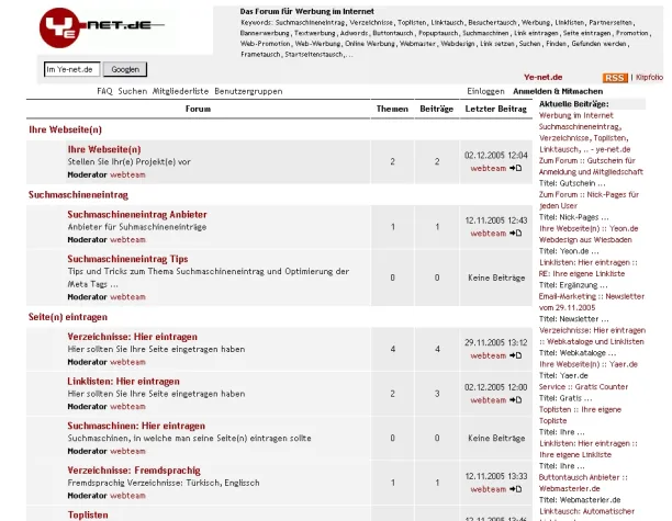 Bild: Das Internet Portal Ye-net.de baut Angebot aus