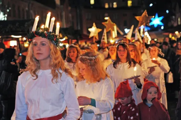 Bild: Lucia Weihnachtsmarkt in der Kulturbrauerei Berlin, 25.11.-22.12.2019