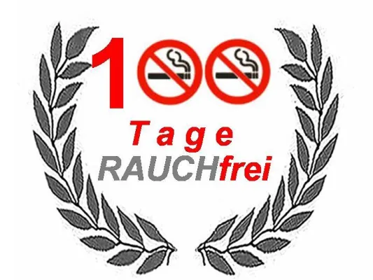 Bild: Großer Erfolg:  WeBlog von 60 auf 0 Zigaretten feiert weiteres Jubiläum - Proband 100 Tage rauchfrei