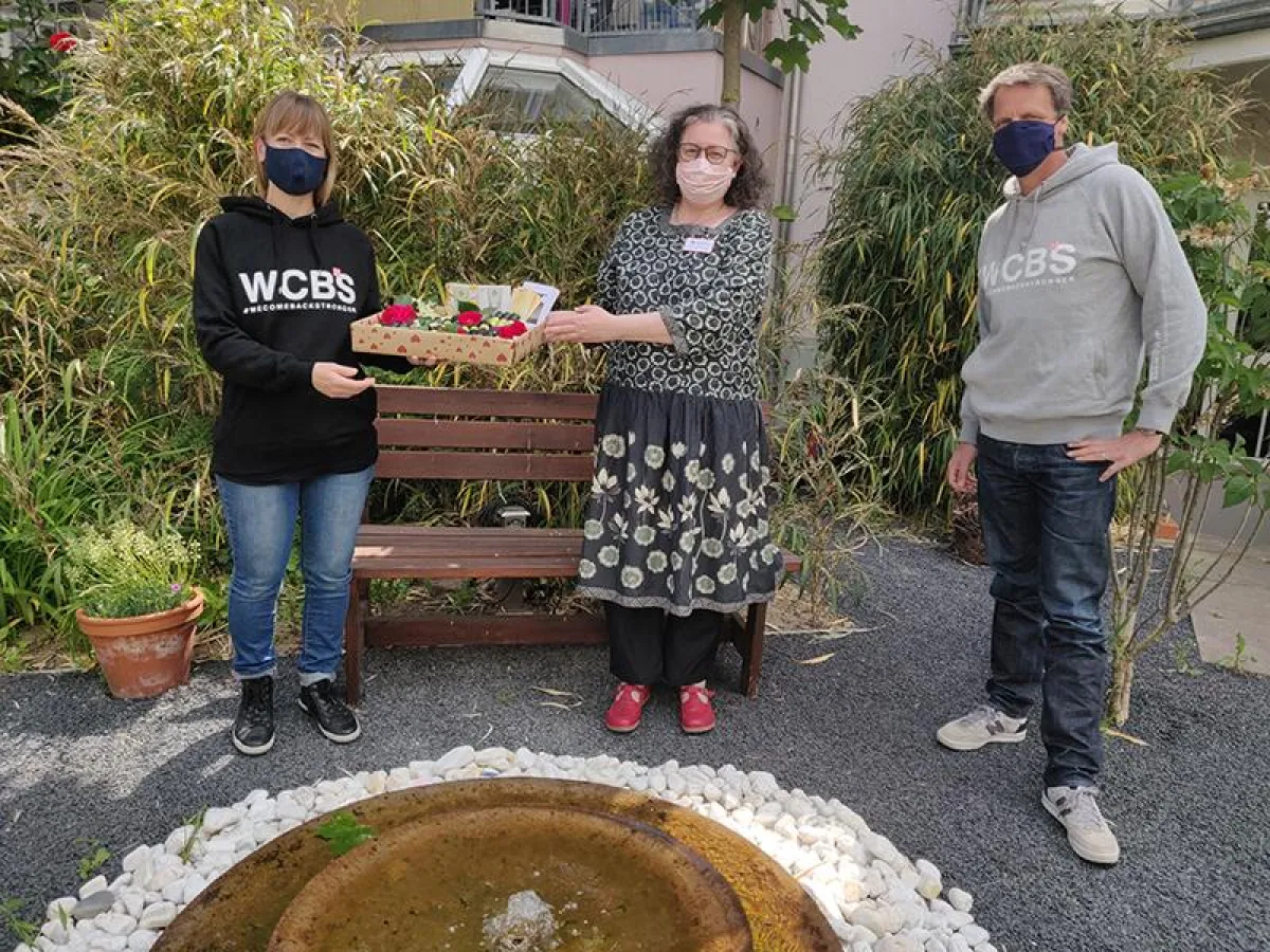 v.l.n.r. A. Hoffmann (ct+c), A. Hohmann-Hard (Hospiz Advena), C. Daake (ct+c) Foto: C. von Dressler