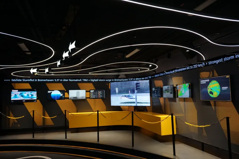 LED-Anzeigetechnik von Daylite® bereichert Dauerausstellung „Wetterextreme“ im Klimahaus Bremerhaven Bild: LED-Anzeigetechnik von Daylite® bereichert Dauerausstellung „Wetterextreme“ im Klimahaus Bremerhaven
