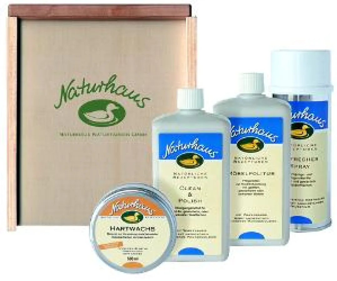 Das neue Pflegeset für Böden und Treppen Foto: Naturhaus Naturfarben