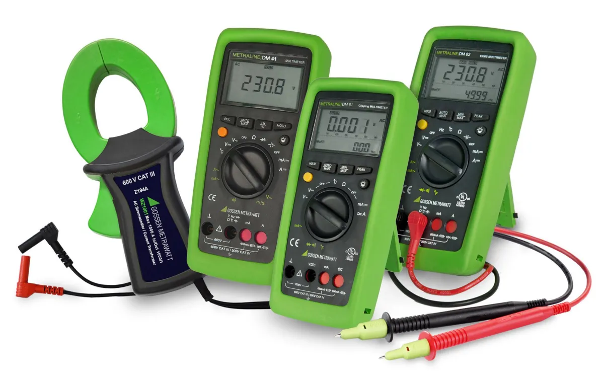 Die neuen digitalen Multimeter der METRALINE-Serie sind in drei Gerätevarianten erhältlich