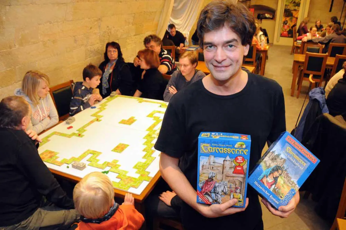 Carcassonne-Erfinder Klaus-Jürgen Wrede auf der Festung Königstein, Foto: Steffen Giersch