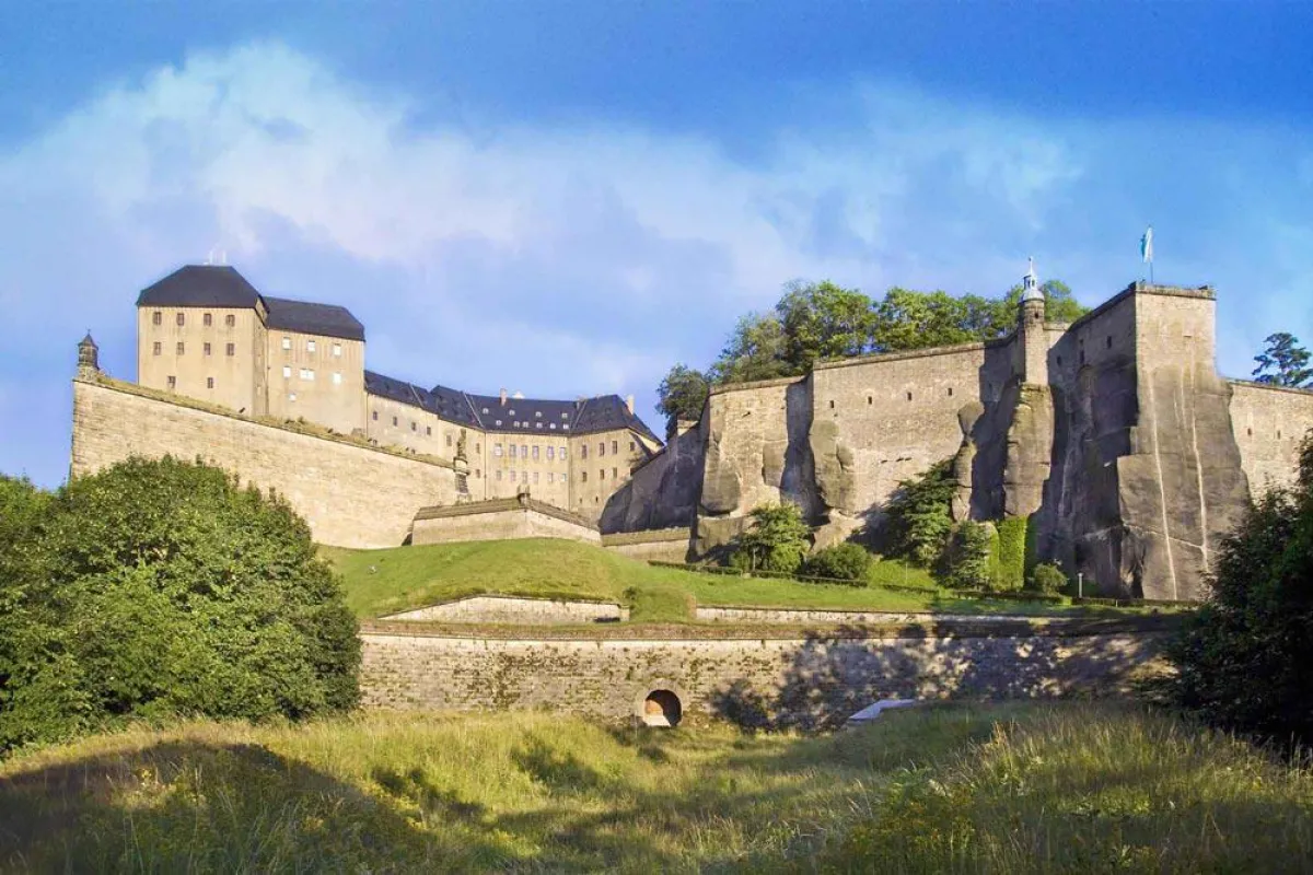 Festung Königstein in Sachsen im Elbsandsteingebirge