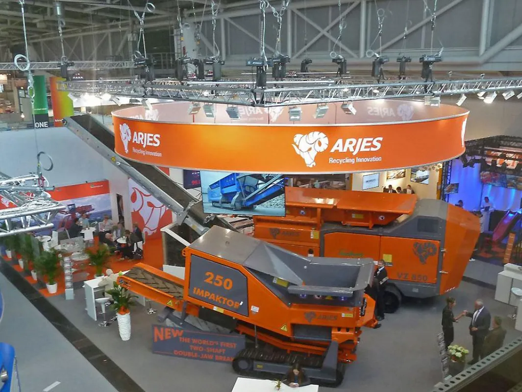 Messestand der Firma ARJES auf der IFAT 2016