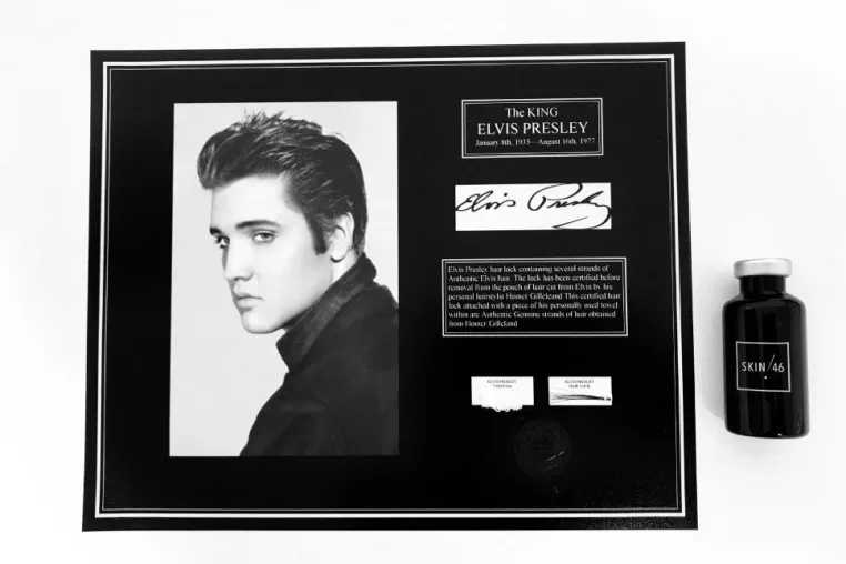 Bild: Elvis lebt – Mit Einem Tattoo Gemacht Aus Seinen Haaren