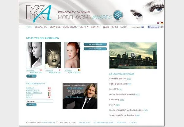 id media setzt ModelKarma Awards um Bild: id media setzt ModelKarma Awards um
