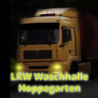 Straßenstaub in der LKW Waschhalle Hoppegarten entfernen Bild: Straßenstaub in der LKW Waschhalle Hoppegarten entfernen