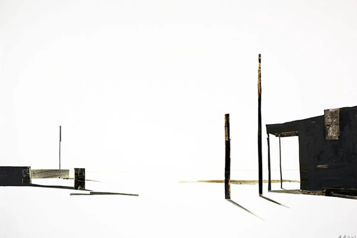 “Durchblick”, Collage, 2005, 70 x 100 cm