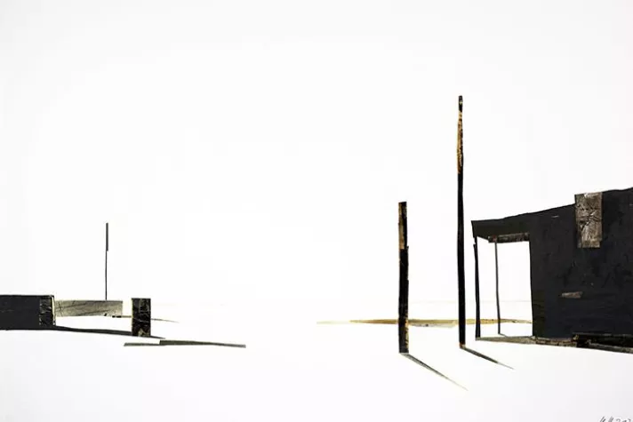 Bild: Ursula Strozynski: "Südwärts" - Arbeiten auf Papier