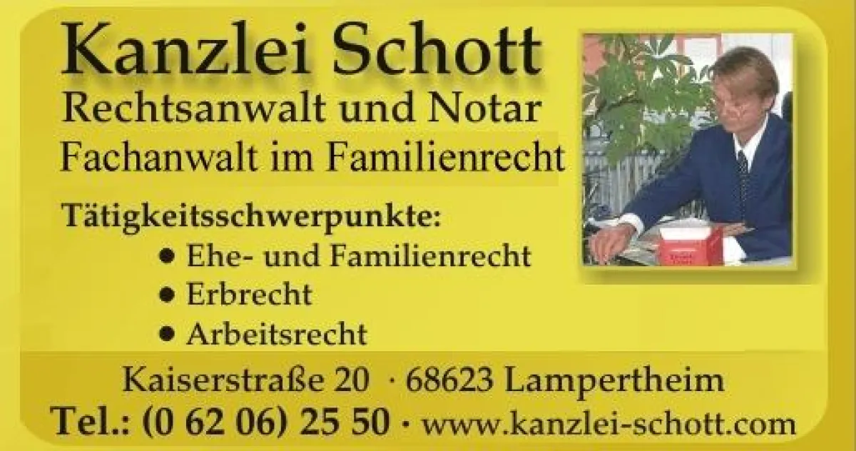 Neuer Internetauftritt von Rechtsanwalt, Fachanwalt für Familienrecht und Notar Schott durch MANNHEIMS-WEBDESIGN IMHOF aus Mannheim.