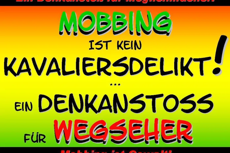 Das ‚richtige’ Verhalten eines Mobbing-Opfers – Lektion 1 Bild: Das ‚richtige’ Verhalten eines Mobbing-Opfers – Lektion 1