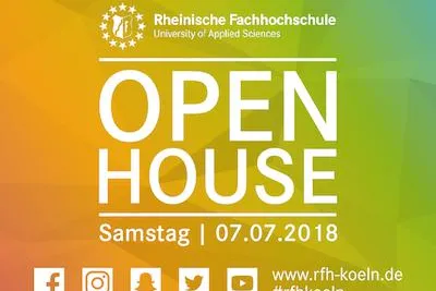 Bild: Open House Tag an der Rheinischen Fachhochschule Köln am 7. Juli 2018