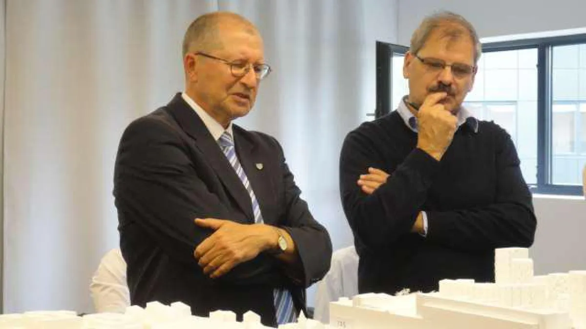 Oberbürgermeister Dr. Gerhard Ecker und der Juryvorsitzende Werner Binotto