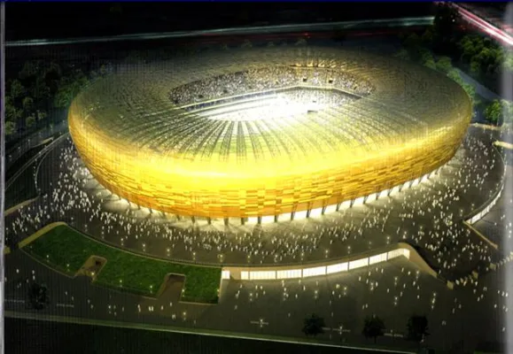 Bild: Auf dem Weg zur Architektur-Ikone - Danziger PGE Arena der Architekten RKW zählt zu Polens besten Bauwerken