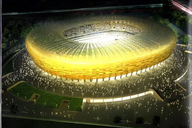 Bild: Auf dem Weg zur Architektur-Ikone - Danziger PGE Arena der Architekten RKW zählt zu Polens besten Bauwerken