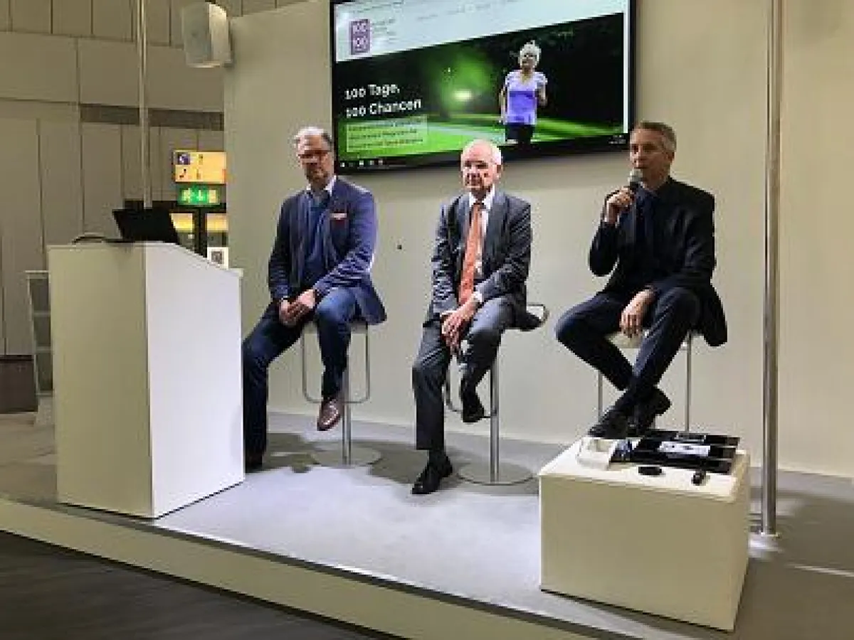 Bernd Altpeter, Prof. Dr. Rüdiger Landgraf und Marco Bühler stellten die Initiative vor (v.l.n.r)