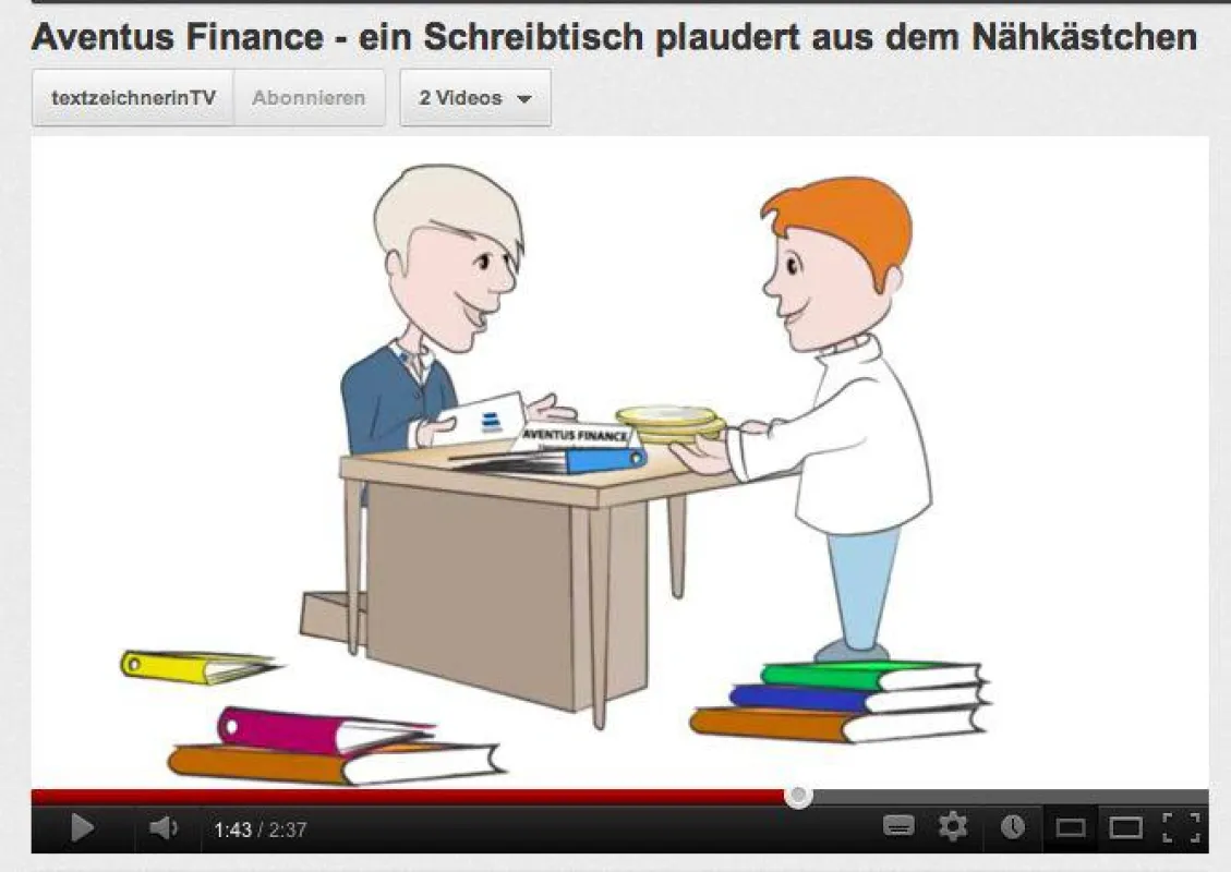 Eine Animation macht auch komplexe Themen wie die Honorarberatung greifbar