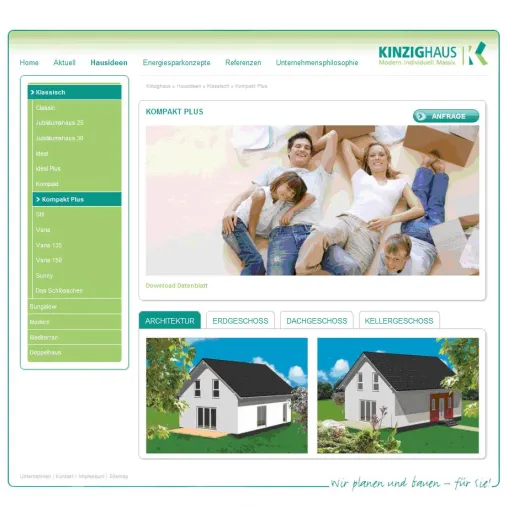 Bild: Neubau von kinzighaus.de – NETFORMIC stellt TYPO3 Multisite Bausteinsystem online