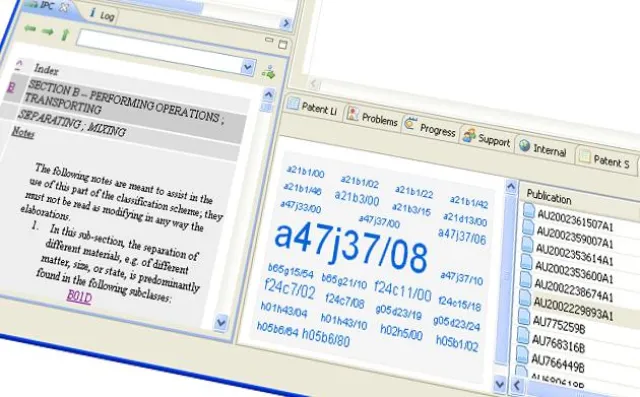 Bild: Patentrecherche Platformübergreifend - Linux Version der "Patentwerkstatt" Ipilion