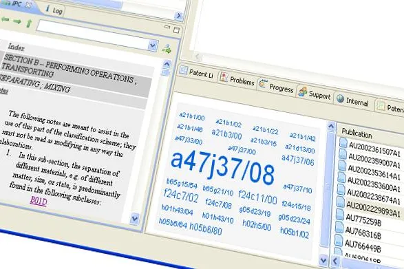 Bild: Patentrecherche Platformübergreifend - Linux Version der "Patentwerkstatt" Ipilion