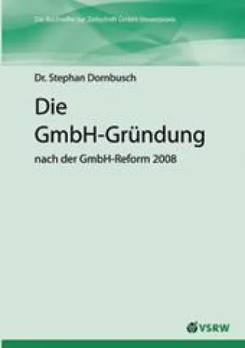 Die GmbH im neuen Gewand Bild: Die GmbH im neuen Gewand