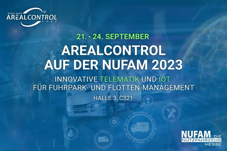 AREALCONTROL präsentiert die Zukunft des Fuhrpark- und Flotten-Managements auf der NUFAM 2023 Bild: AREALCONTROL präsentiert die Zukunft des Fuhrpark- und Flotten-Managements auf der NUFAM 2023